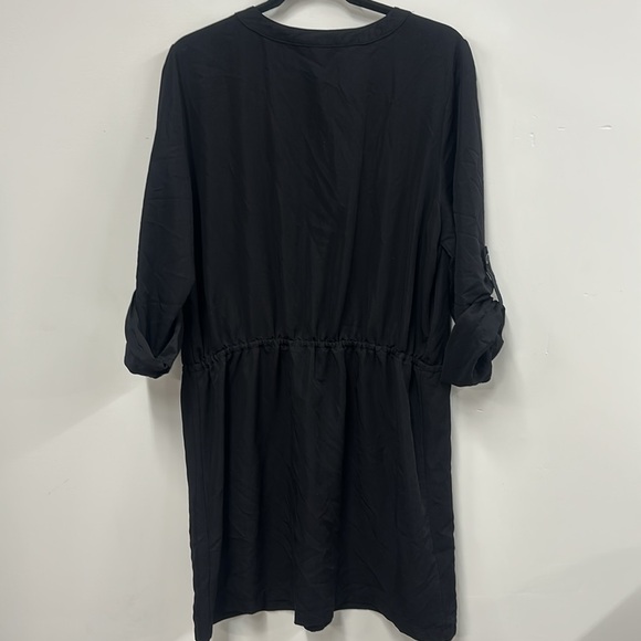 Max Studio black mini shirt dress XL - Picture 6 of 6